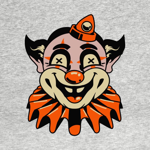 Creepy Vintage Clown Halloween by SLAG_Creative